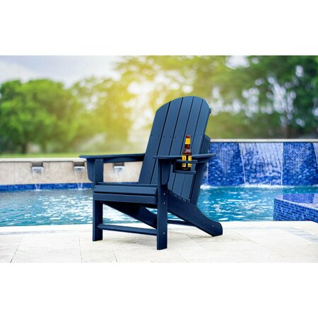 Dura Patio Heavyduty Adirondack Chair, Navy Heavyduty Navy